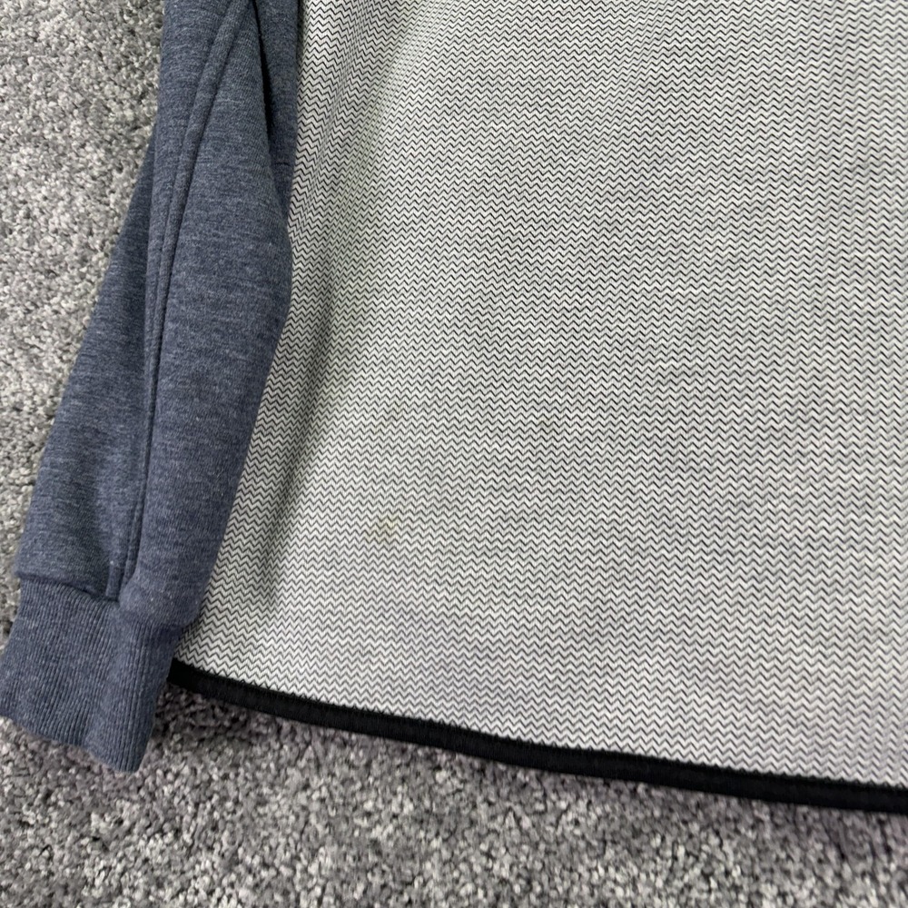 Rip Curl Sweatshirt Mens Large Blue Gray Anti Series Hooded Zip Outdoor Fleece - Picture 12 of 12